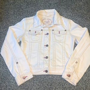 Cream Denim Jacket by Gap
